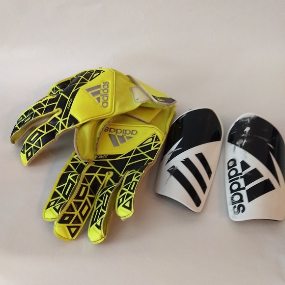 adidas Other - Adidas soccer gloves and shin gaurds
